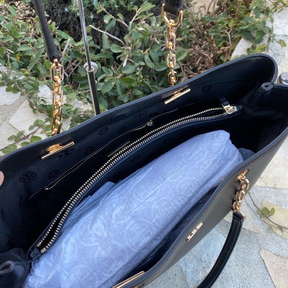 NWT Tory Burch Carter Large tote&wallet black - Picture 3 of 7